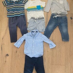 Kids' Clothing Set with Blue and Gray Tones